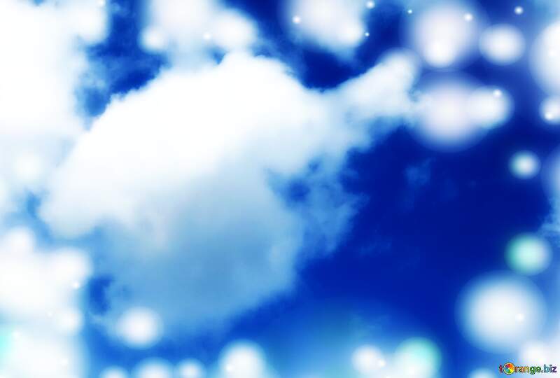 Floating Clouds on Blue Sky №27375