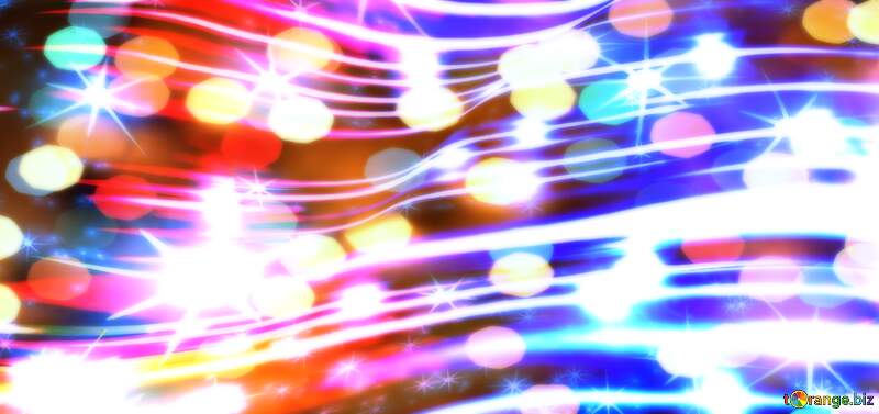 Glowing Lines Harmony: Abstract Sparkle Background №56259