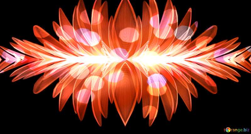 Red fire flower background №40650