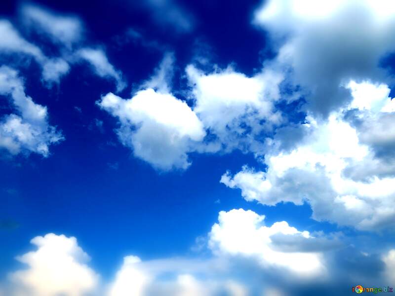 Skyward Beauty: Blue Cloud Background №27375