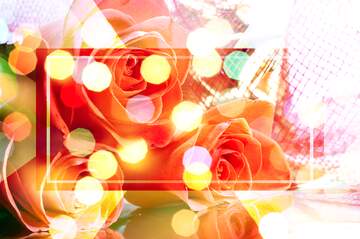 FX №266311 Background Bliss: Roses Blossom in Love`s Greetings