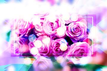 FX №266271 Greetings Harmony: Roses Blossom in Love`s Symphony