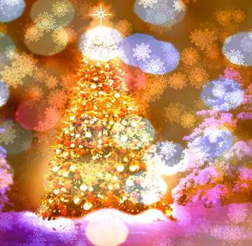 FX №266813 Holiday  Christmas tree background