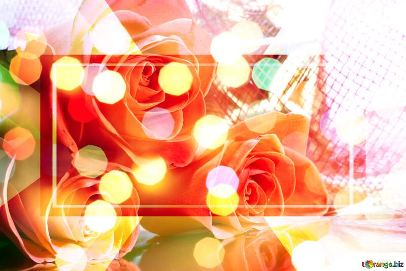 Background Bliss: Roses Blossom in Love`s Greetings №7265