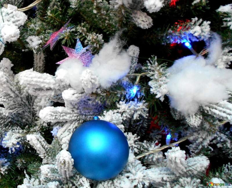 Beautiful Blue Christmas Background №51172