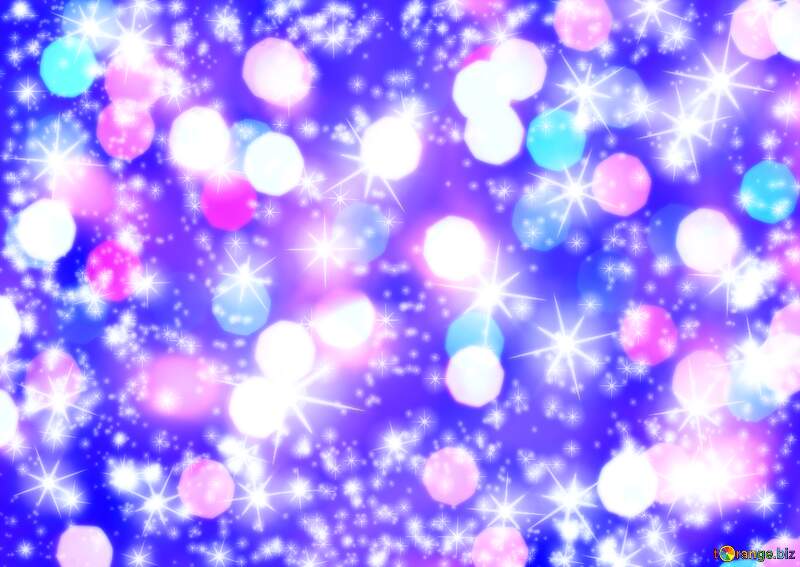Blue Christmas Lights Bokeh Background HD №54495