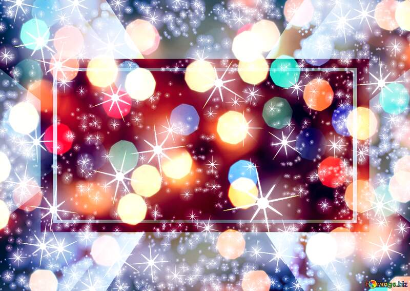 Christmas lights background  template №54495
