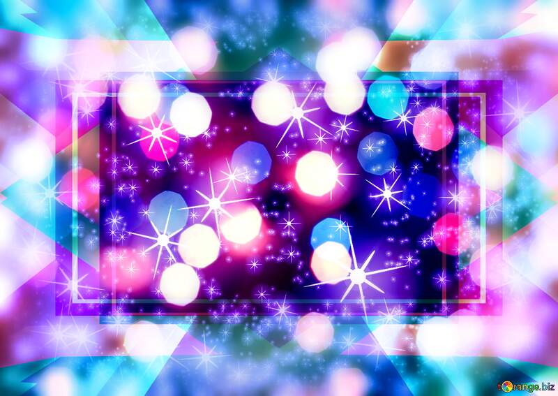 Glitter festive christmas lights background blue №54495
