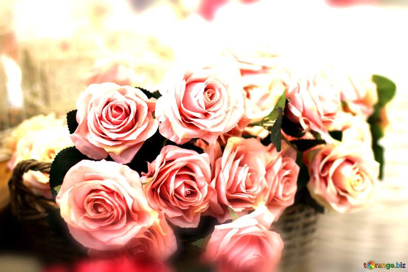 Love`s Bouquet: Roses in Greetings Background Symphony №47121