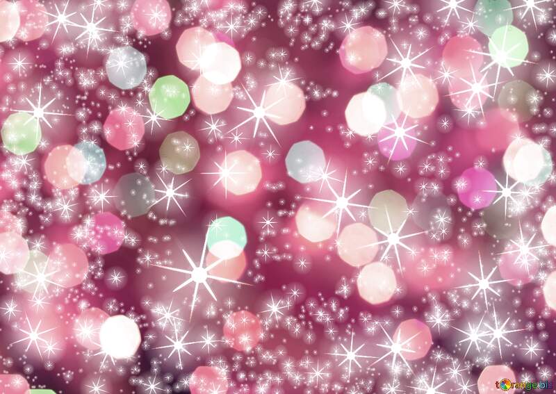 Pink Christmas Background, Abstract Texture, Light Bokeh Background, Glitter Lights №54495