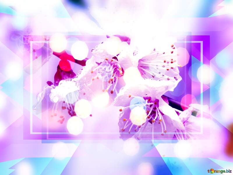 Spring`s Azure Petal Mosaic №30021