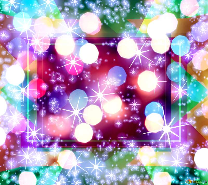 Vibrant Sparkling Abstract Background with Colorful Bokeh Effects №54495