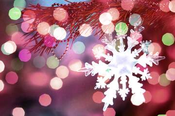 FX №267485 Arctic Affection: Snowflake Winter Wishes Background
