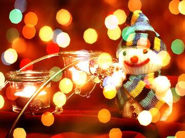 FX №267420 Arctic Affection: Snowman Winter Wishes Background