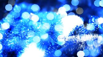 FX №267602 Blue Garland of Winter Dreams: Festive Greetings Background
