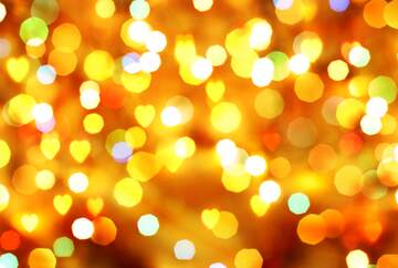 FX №267680 Captivating Bokeh Lights - Warm Gold and Colorful Glow for Festive Ambiance