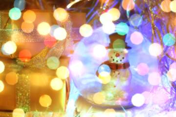 FX №267448 Festive Snowman Dreams: A Winter Wishes Background