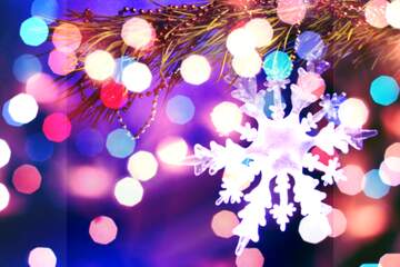 FX №267517 Frosty Reverie: A Snowflake Winter Background