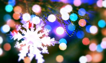 FX №267506 Frosty Wonderscape: Snowflake Winter Wishes Background