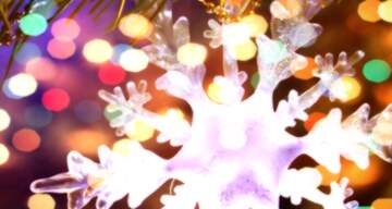 FX №267520 Frosty Wonderscape: Snowflake Winter Wishes Background