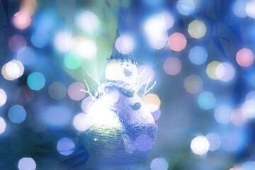 FX №267365 Frosty Wonderscape: Snowman Winter Wishes Background
