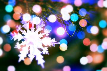 FX №267497 Snowflake Serenity: Winter Wishes Background Bliss