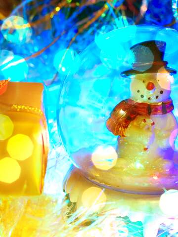 FX №267482 Snowman Congratulation Wonderland: Holiday Background Delight