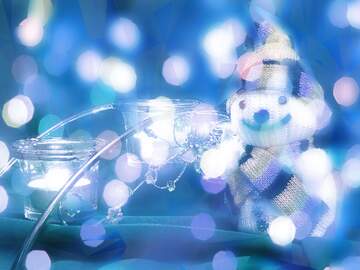 FX №267414 Snowman Serenade: Winter Wishes Background Delight