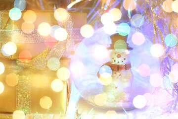 FX №267445 Snowman Serenity: Winter Wishes Background Bliss