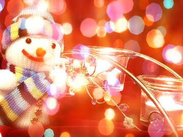 FX №267407 Snowman Symphony: A Winter Wishes Snowman Background
