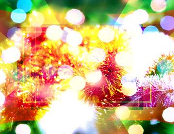 FX №267574 Twinkling Wonderland Bliss: Christmas Garland Background