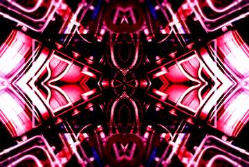 FX №267713 Vibrant Abstract Symmetry: A Colorful Fusion of Light and Form