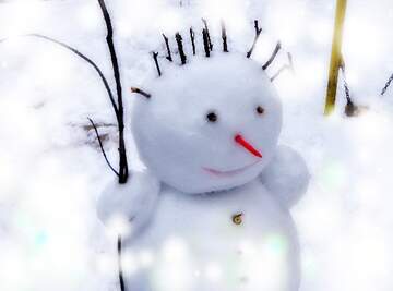 FX №267397 Winter Whirlwind: Snowman Wishes Background Bliss