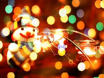 FX №267427 Winter Whirlwind: Snowman Wishes Background Bliss