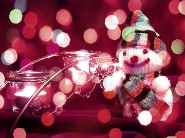FX №267423 Winter Wonderland Wishes: A Snowman Background Joy