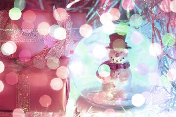 FX №267440 Winter Wonderland Wishes: A Snowman Background Joy