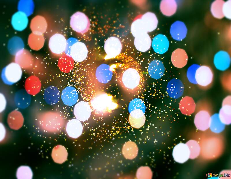 Chromatic Celebration: New Year`s Eve Fireworks Background №41342