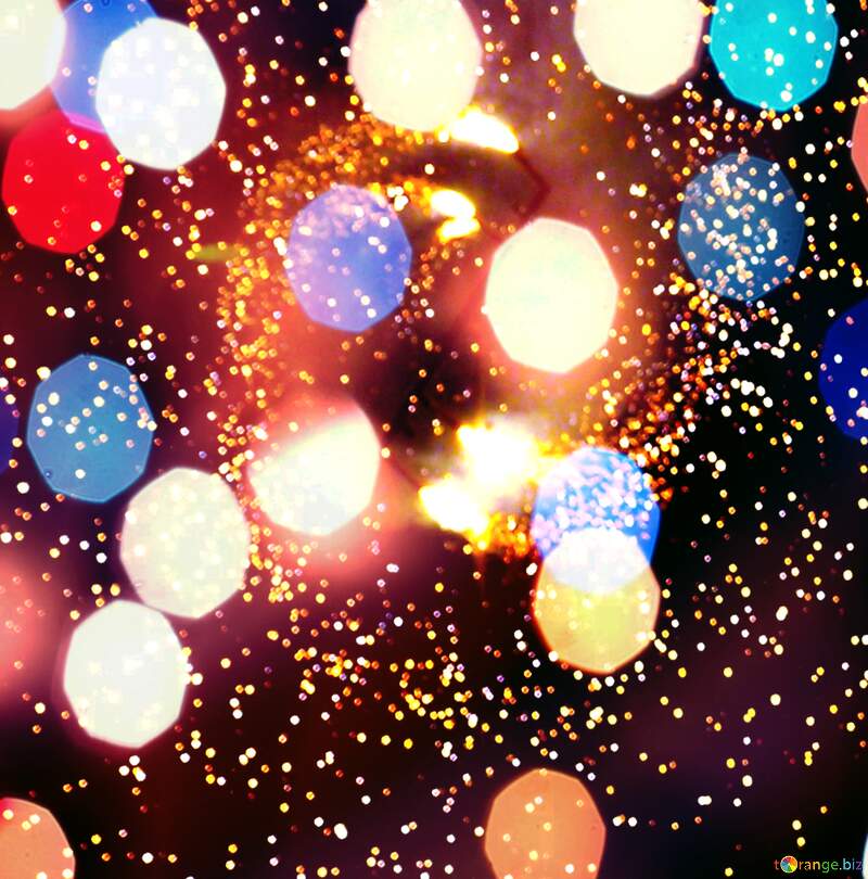 Explosive Celebration: Vibrant Holiday Fireworks Background №41342