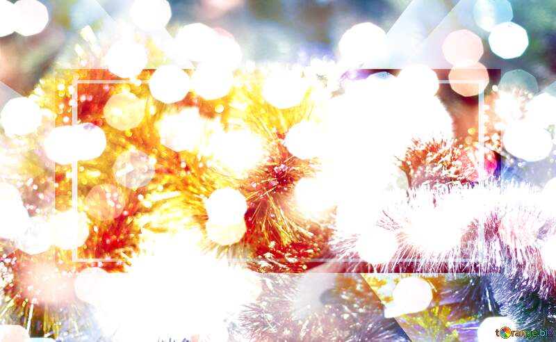 Festive Lights Symphony: Winter Greetings Background №47928