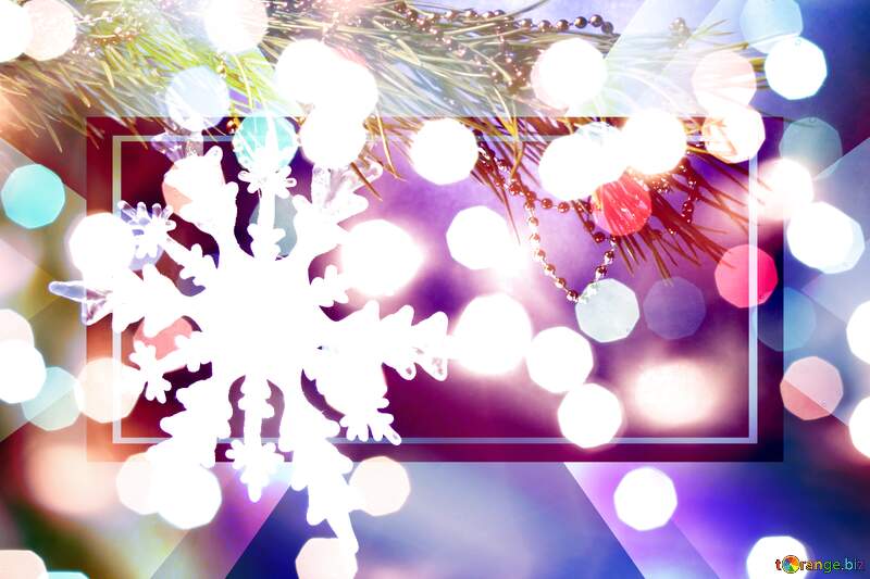 Festive Snowflake Dreams: Winter Background Joy №2393