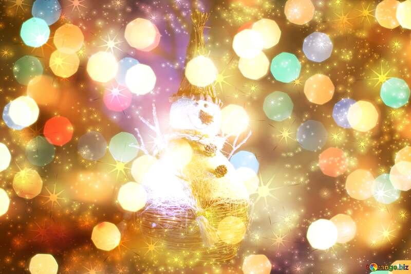 Festive Snowman Dreams: A Winter Wishes Background №2368