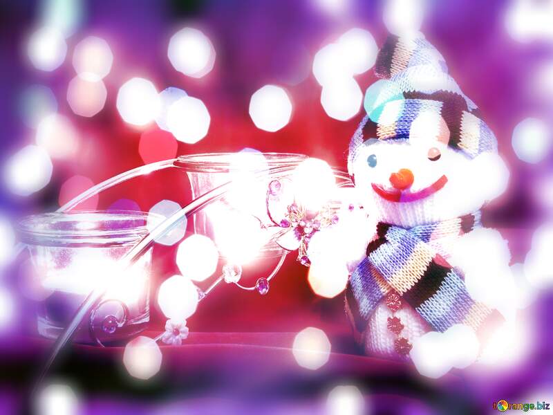 Festive Snowman Dreams: A Winter Wishes Background №15972