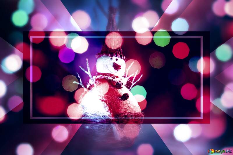 Frosty Greetings Galore: Snowman Winter Wishes Background №2368