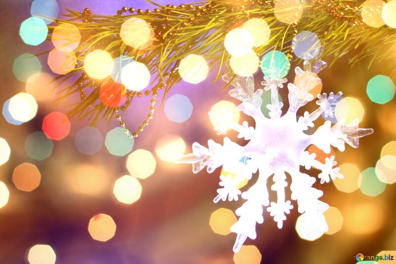 Frosty Reverie: A Snowflake Winter Background №2393