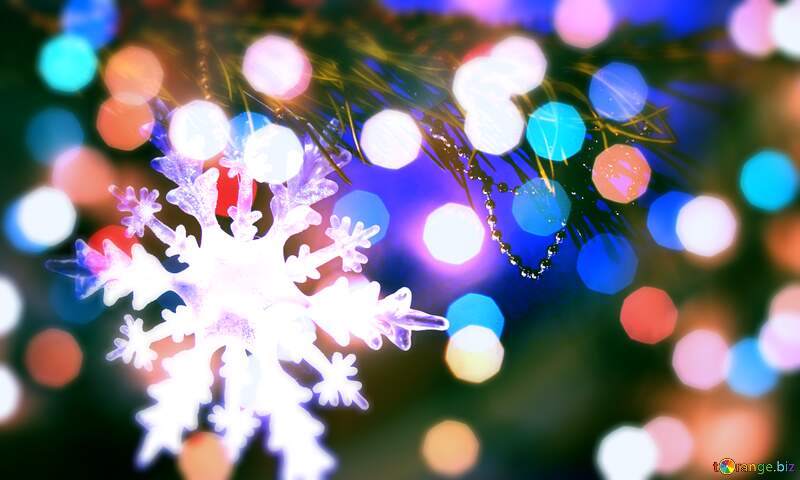 Frosty Wonderscape: Snowflake Winter Wishes Background №2393