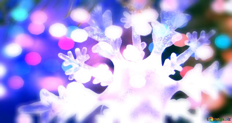 Frosty Wonderscape: Snowflake Winter Wishes Background №2393
