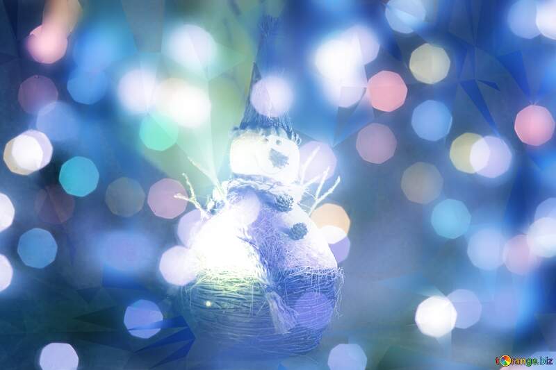 Frosty Wonderscape: Snowman Winter Wishes Background №2368