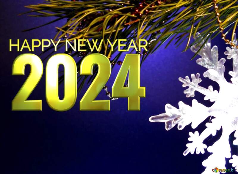 Snowflake Happy New Year 2024 №2393