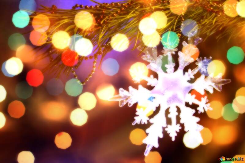 Snowflake Symphony: Winter Wishes Background Joy №2393
