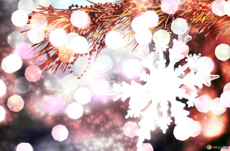 Snowflake Symphony: Winter Wishes Background Joy №2393